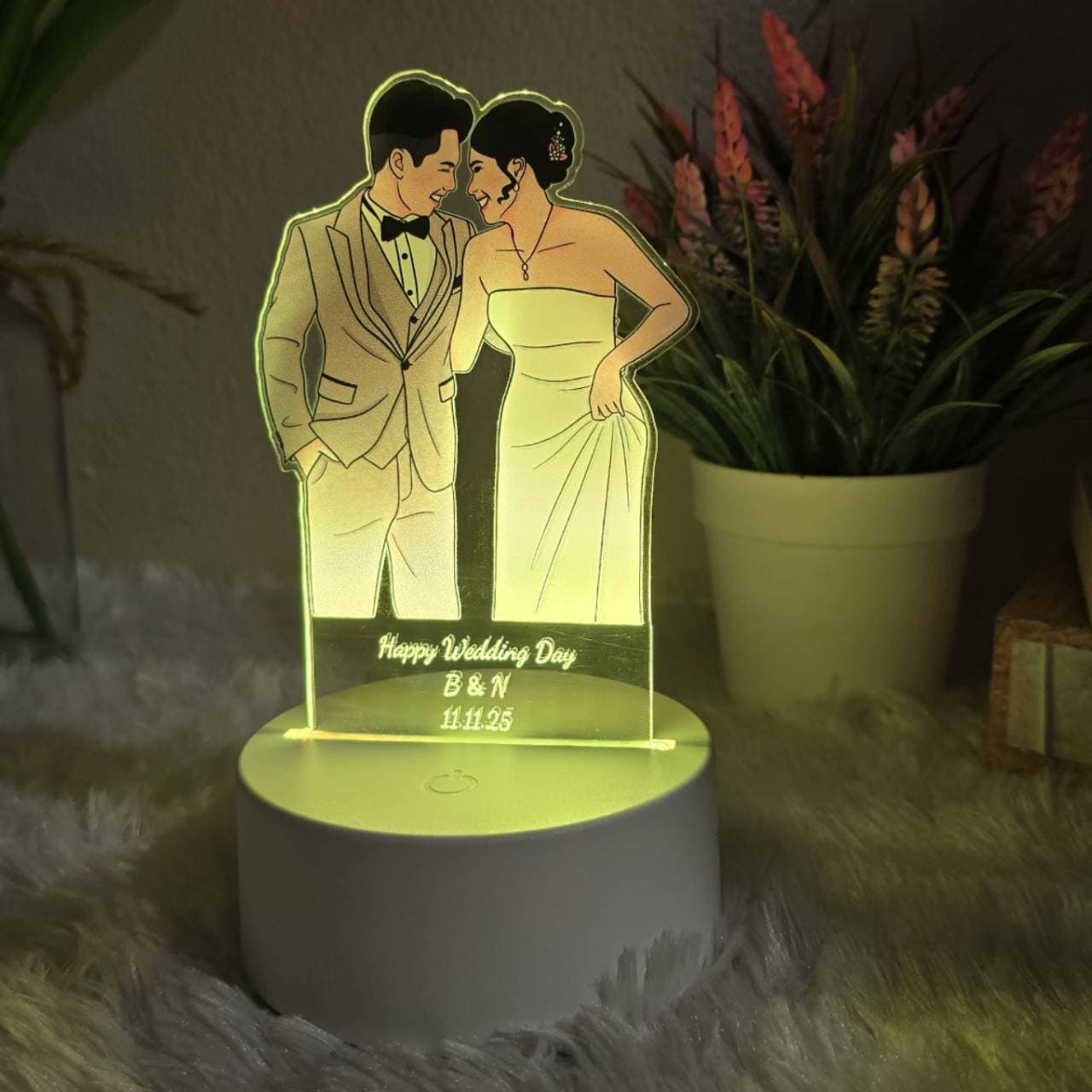 โคมไฟ เลเซอร์ - ของขวัญพิมพ์ UV แกะสลักเลเซอร์ โอลด์แมน